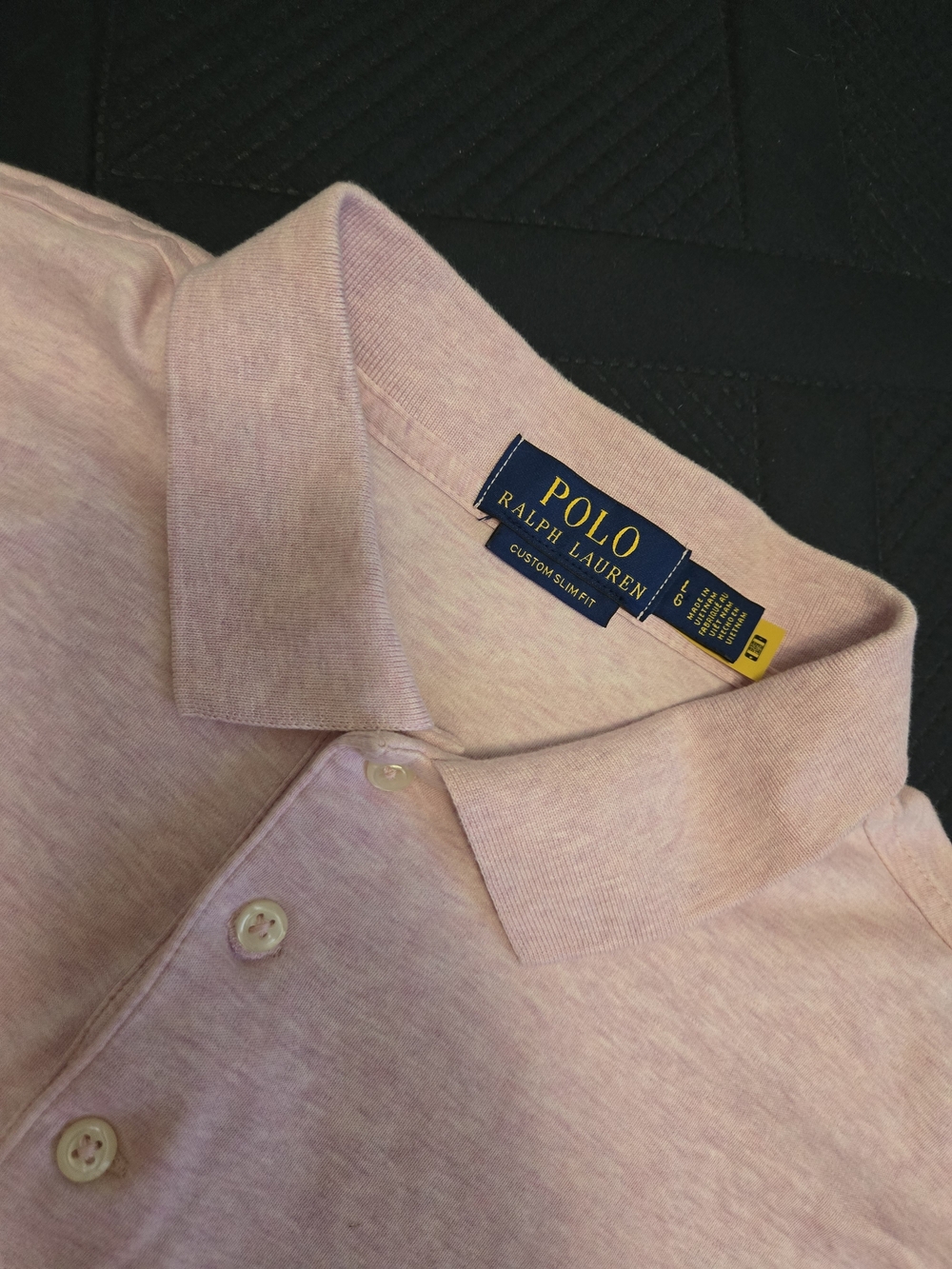 Polo by Ralph Lauren Men’s Pink Custom Slim Fit Polo Shirt